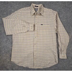 Faconnable Mens XLL Tattersall Check Cotton Button Down Shirt Albert Goldberg